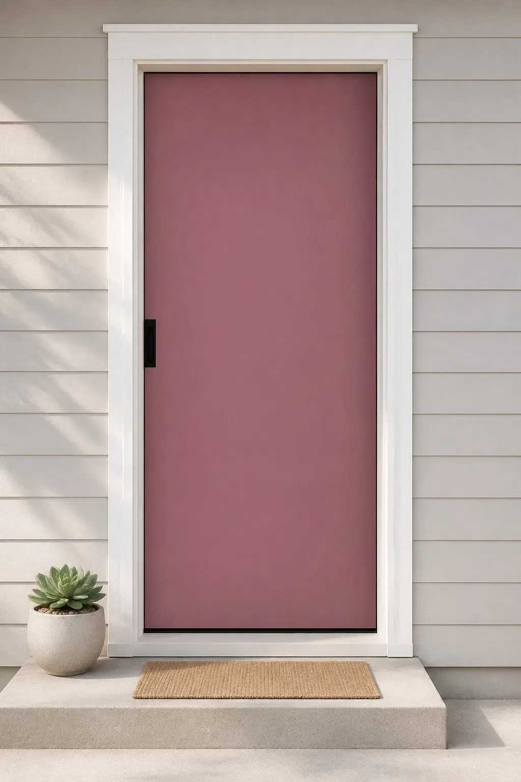 minimalist front door featuring Concerto by Sherwin-Williams