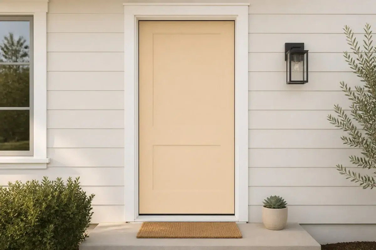 Concord Buff paint color — Front Door (Minimalist)
