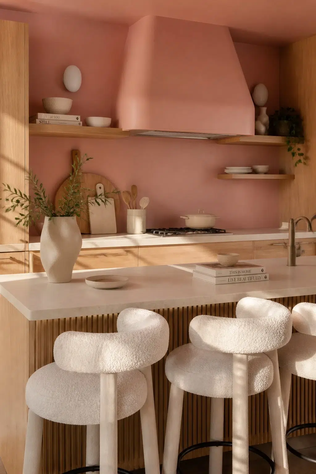 Constant Coral — organic modern kitchen
