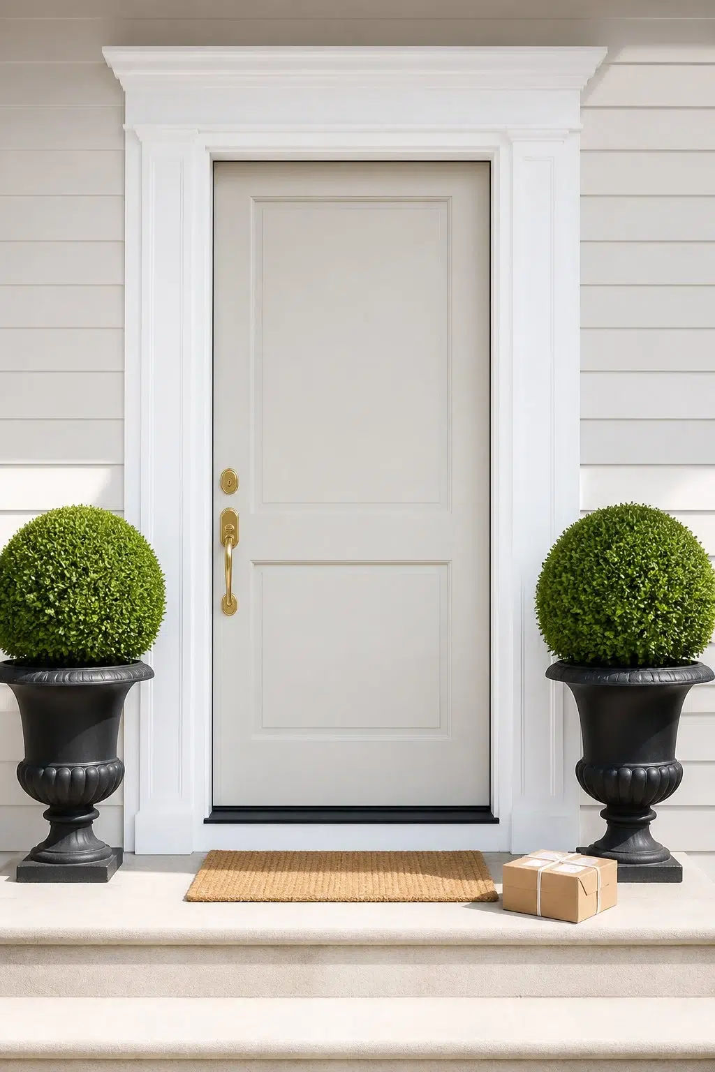 classy front door featuring Constellation by Sherwin-Williams