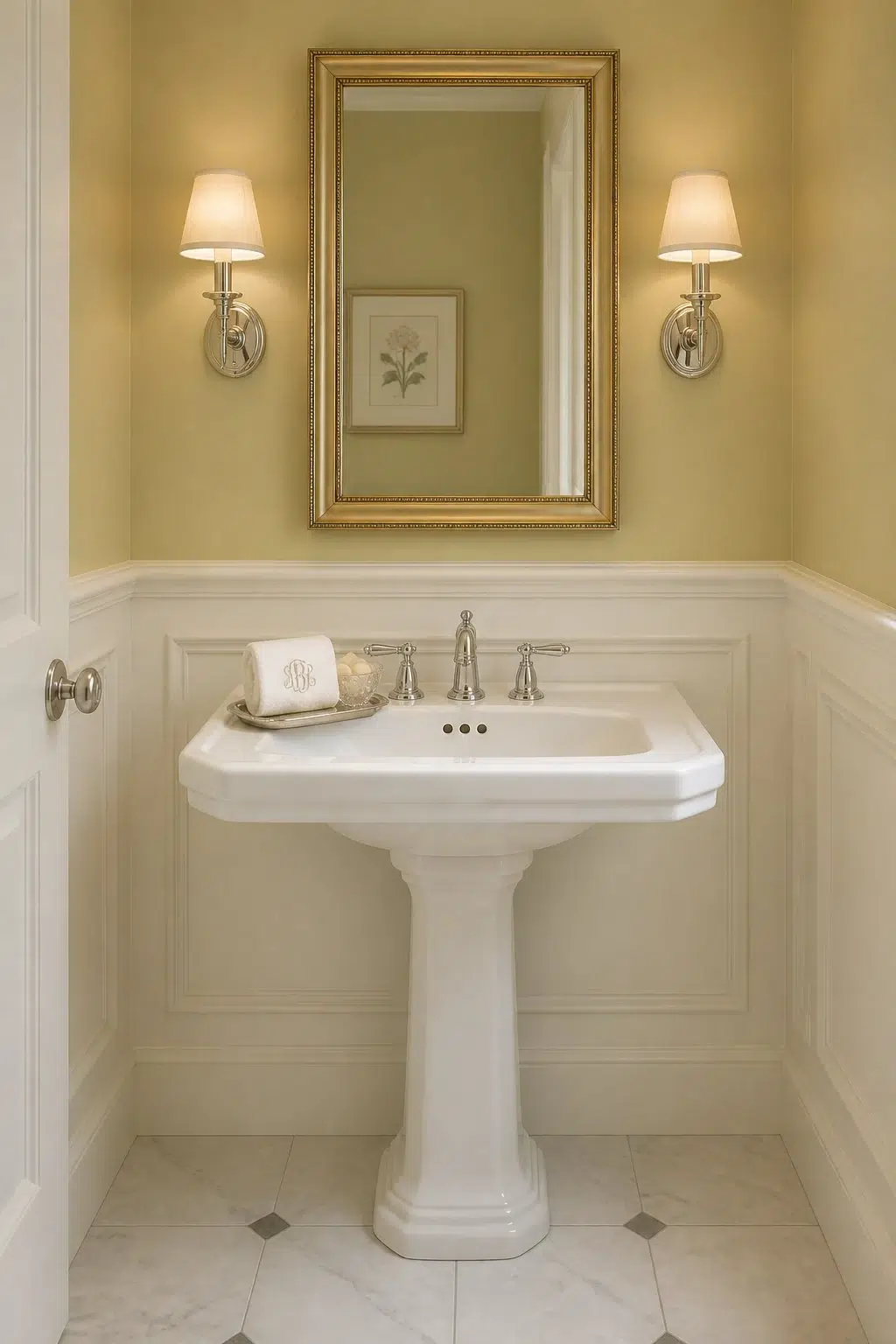 Cool Avocado — traditional bathroom