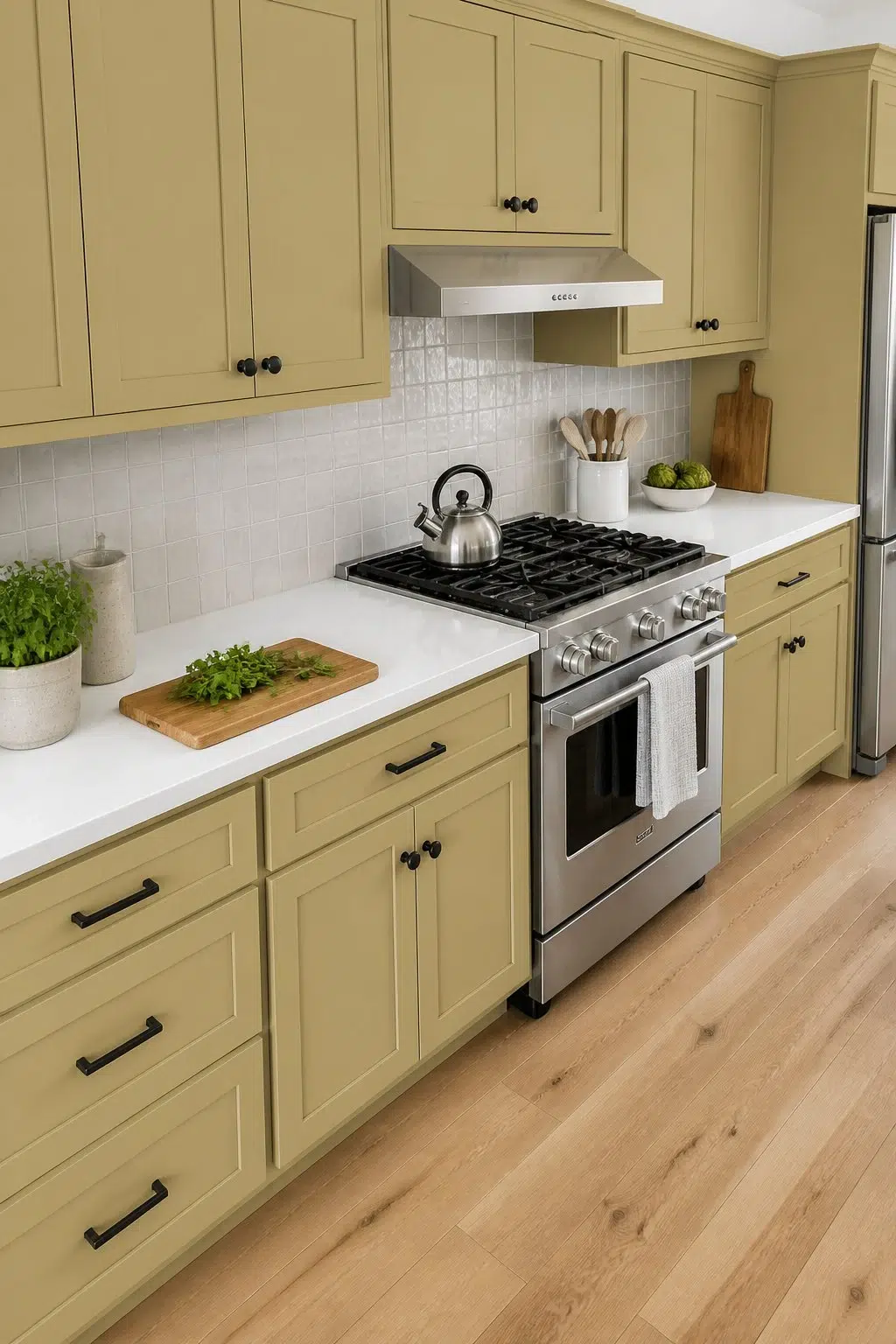 Cool Avocado — contemporary kitchen