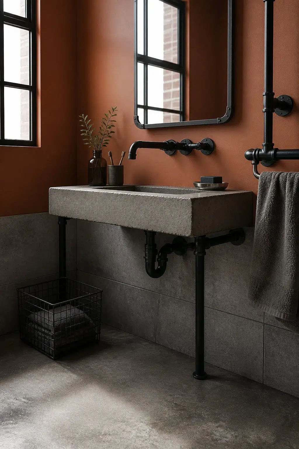 Copper Wire — industrial bathroom