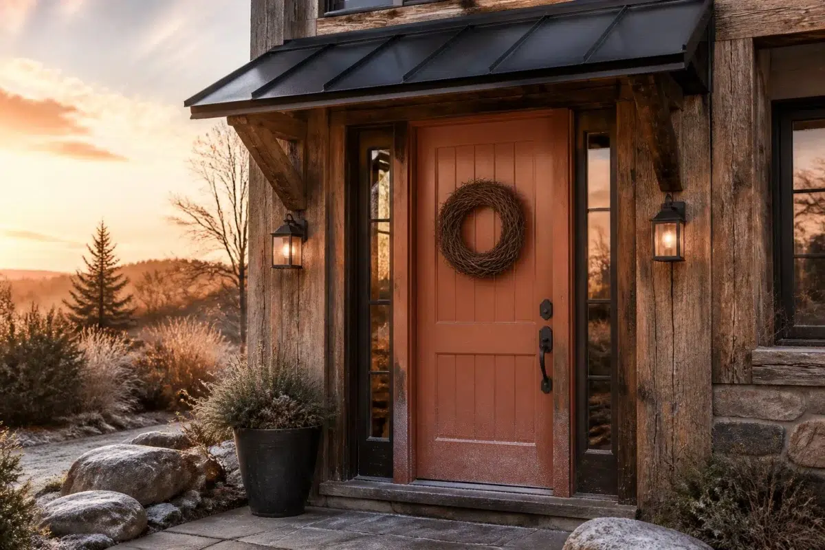 Copper Wire paint color — Front Door (Rustic Modern)