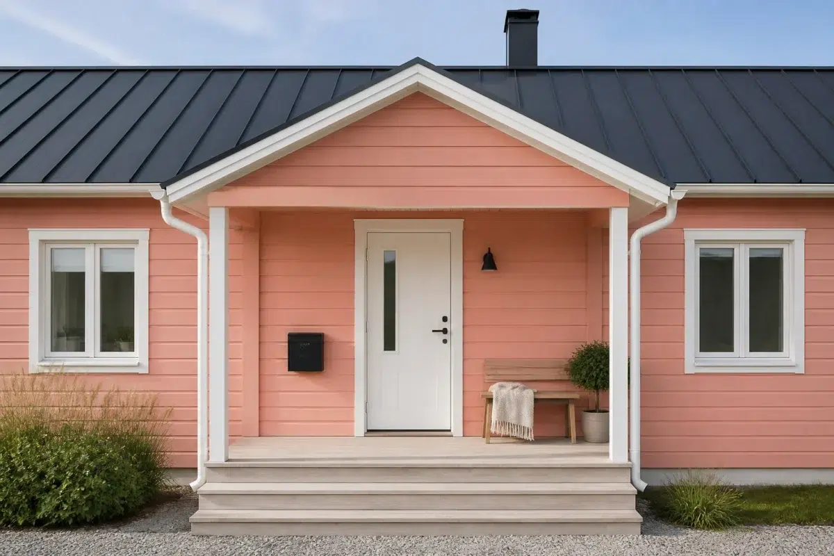 Coral Bead paint color — House (Scandinavian)