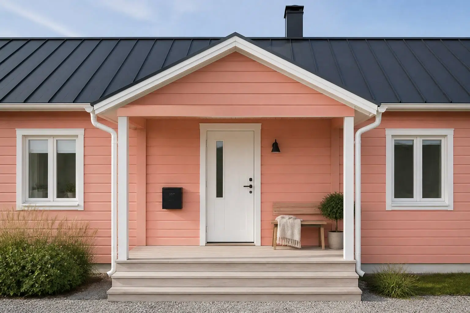 Coral Bead paint color — House (Scandinavian)