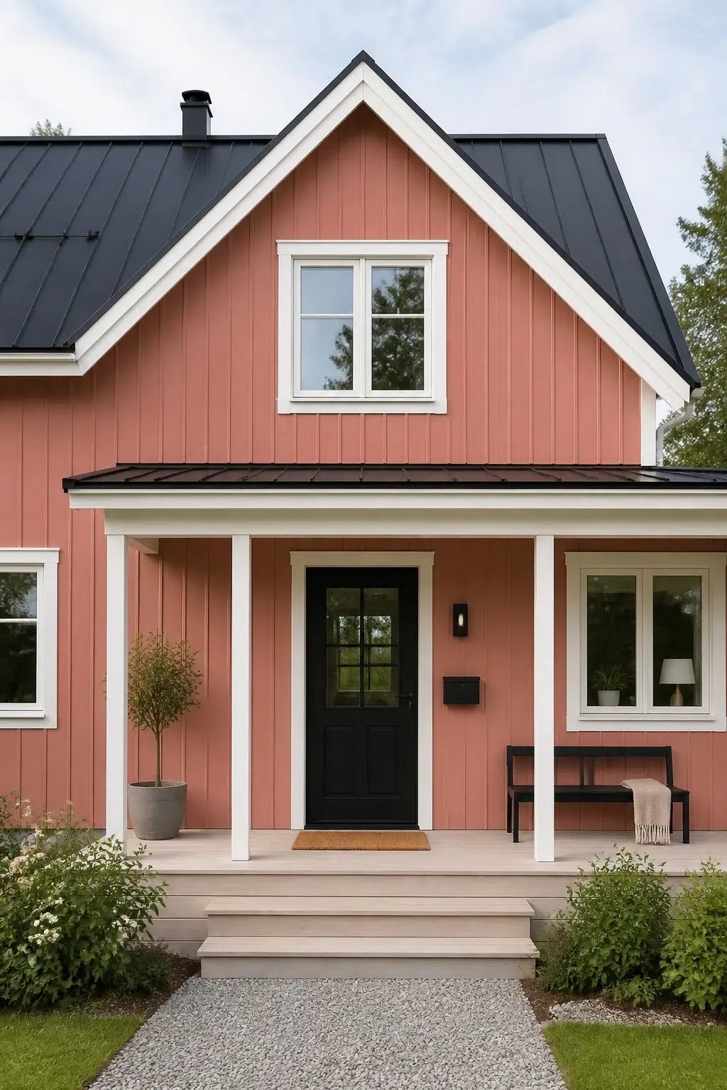 Coral Rose color — scandinavian house inspiration