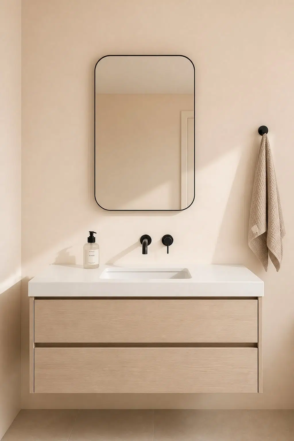 Corallite — minimalist bathroom