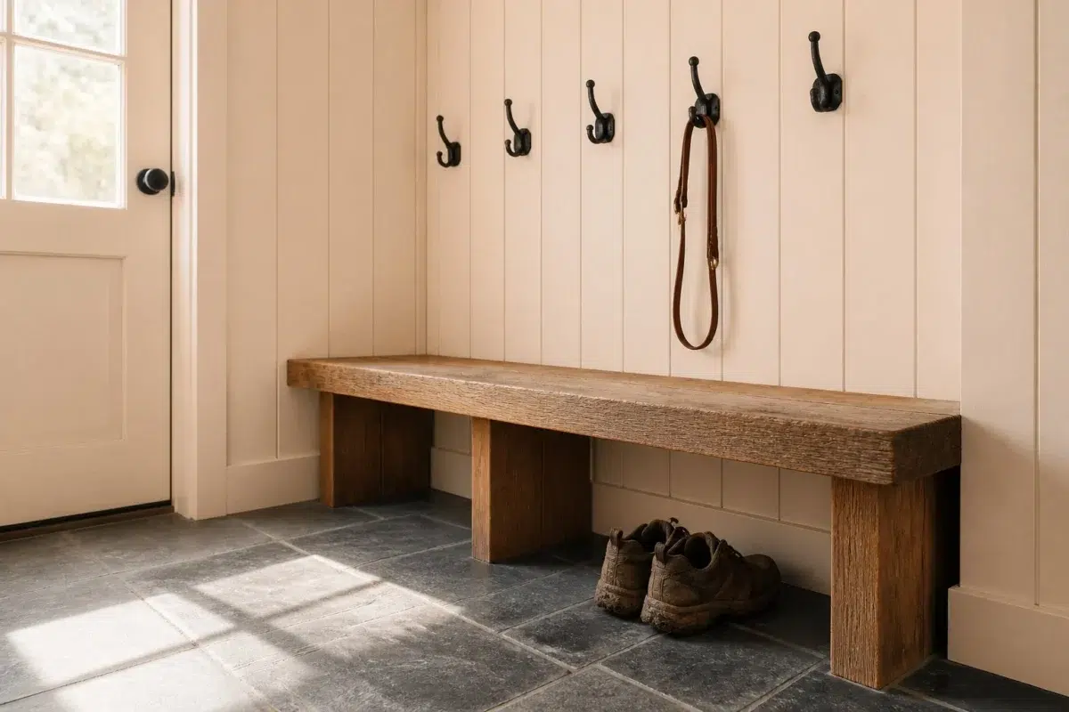 Corallite paint color — Mudroom (Rustic Modern)
