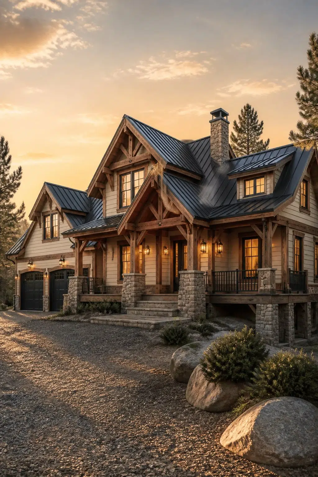Corallite color — rustic modern house inspiration