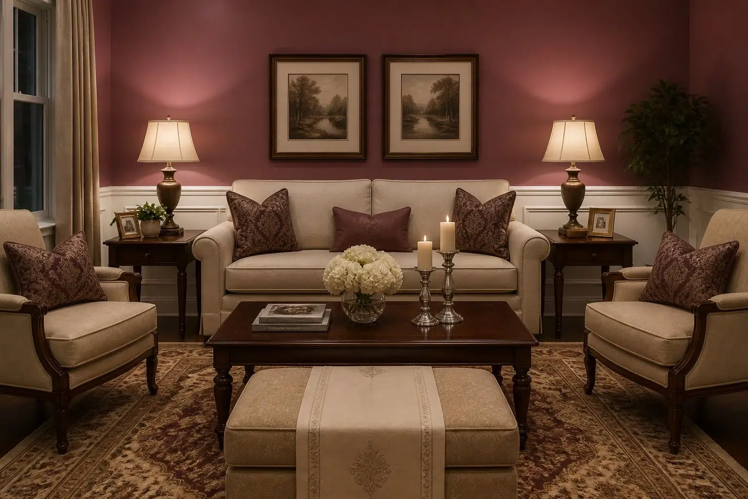 Cordial paint color — Living Room (Traditional)