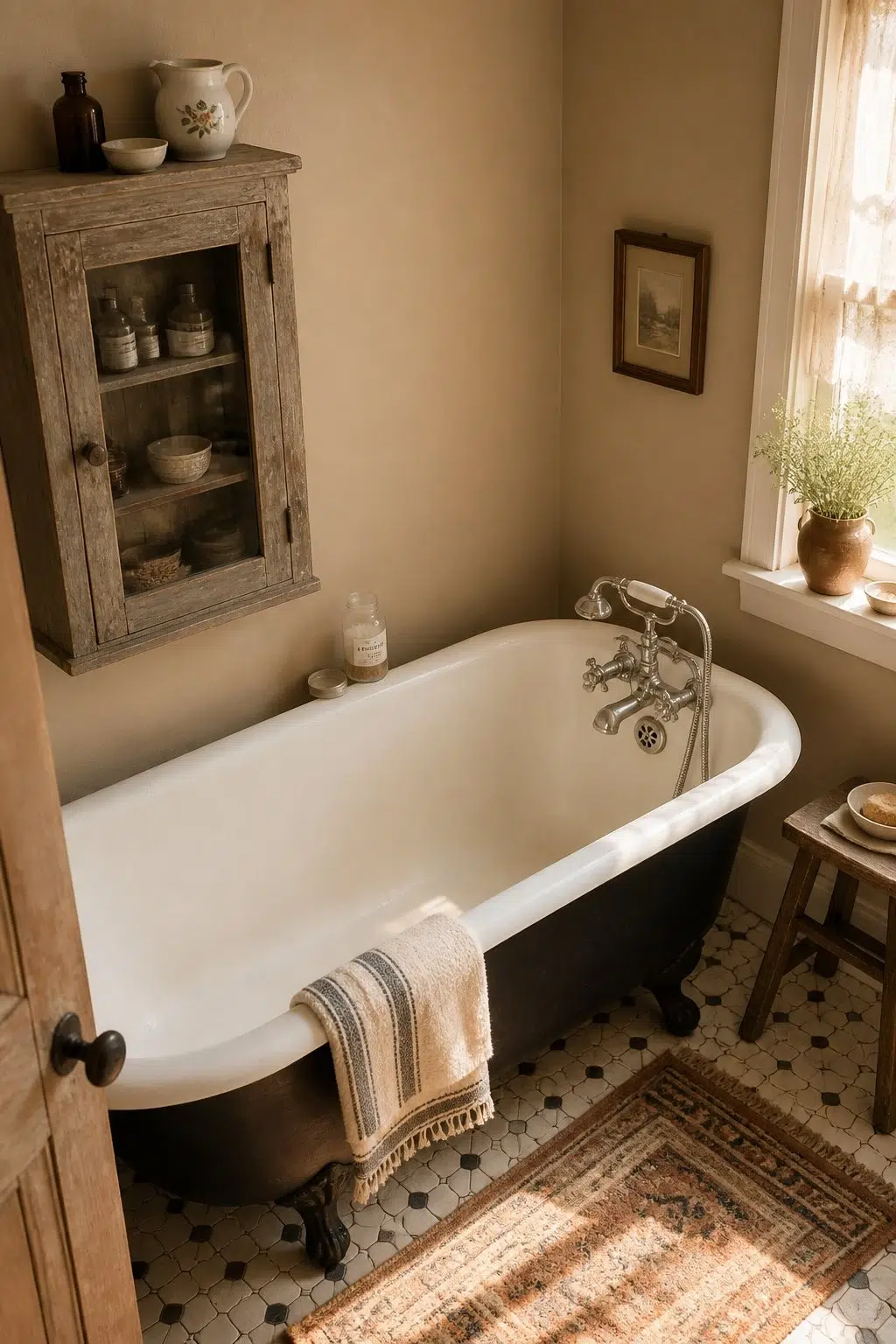 Cork Wedge — vintage bathroom