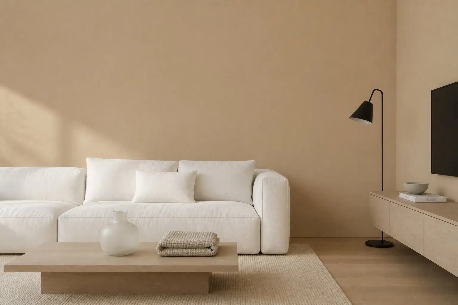 Cork Wedge paint color — Living Room (Minimalist)