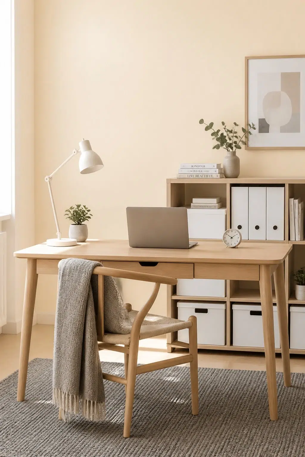 Sherwin-Williams Corona in a scandinavian home office