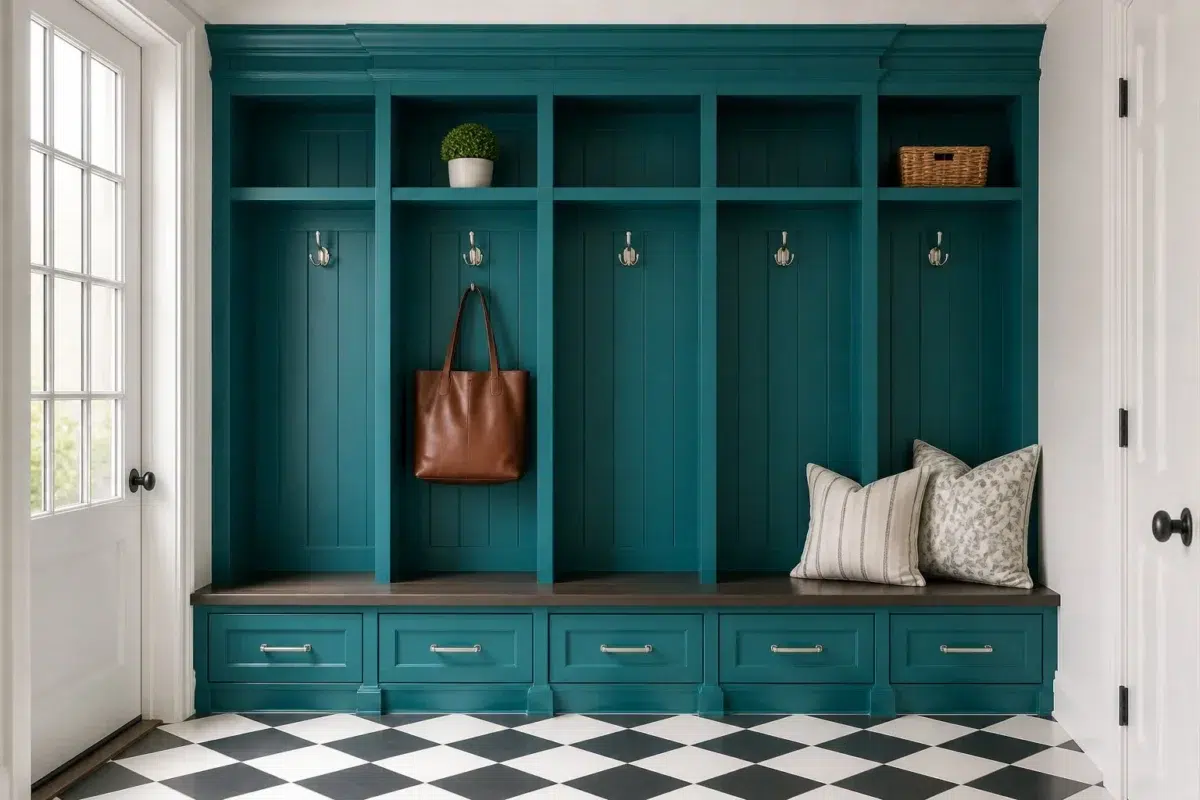 Cote D'Azur paint color — Mudroom (Classy)
