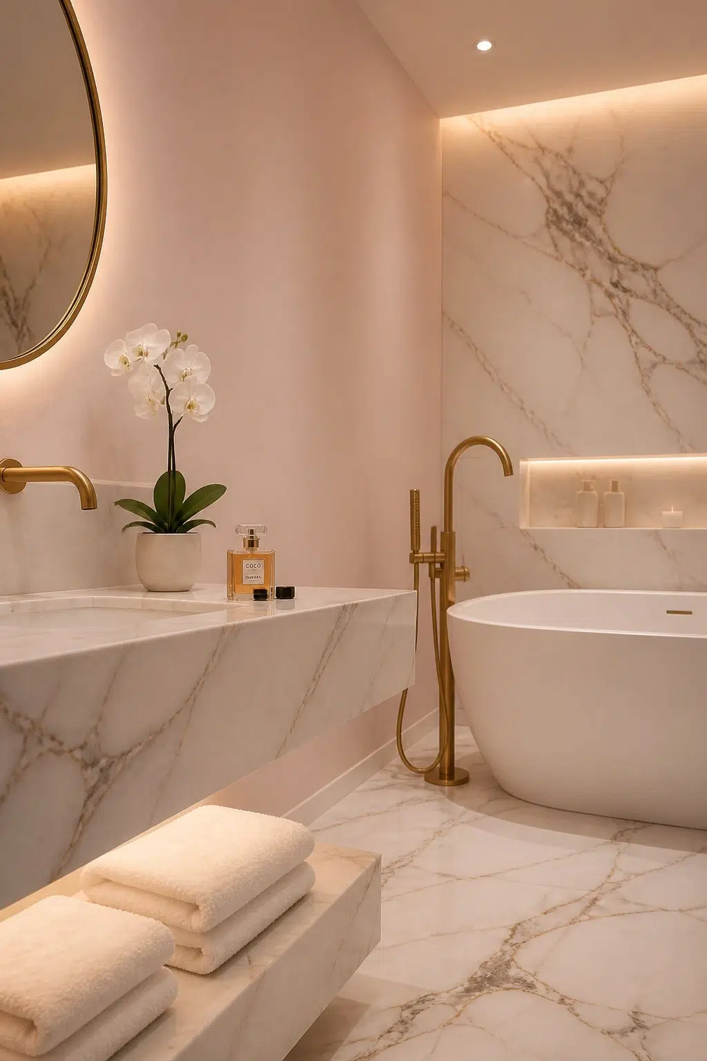 Cotton Candy — modern luxury bathroom