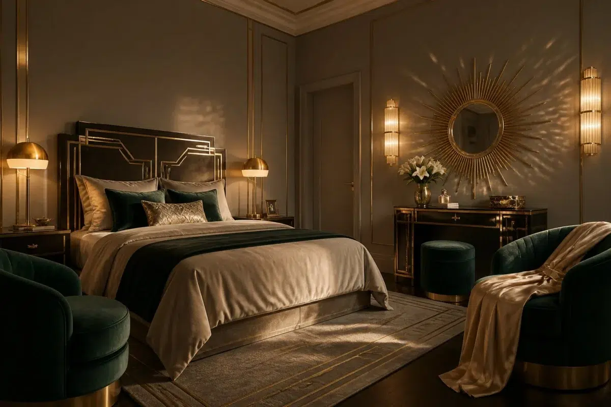 Country Tweed paint color — Bedroom (Art Deco)