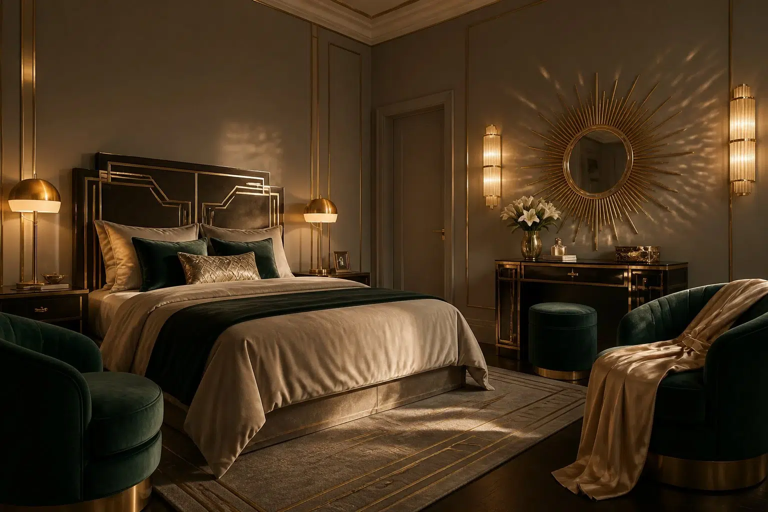 Country Tweed paint color — Bedroom (Art Deco)