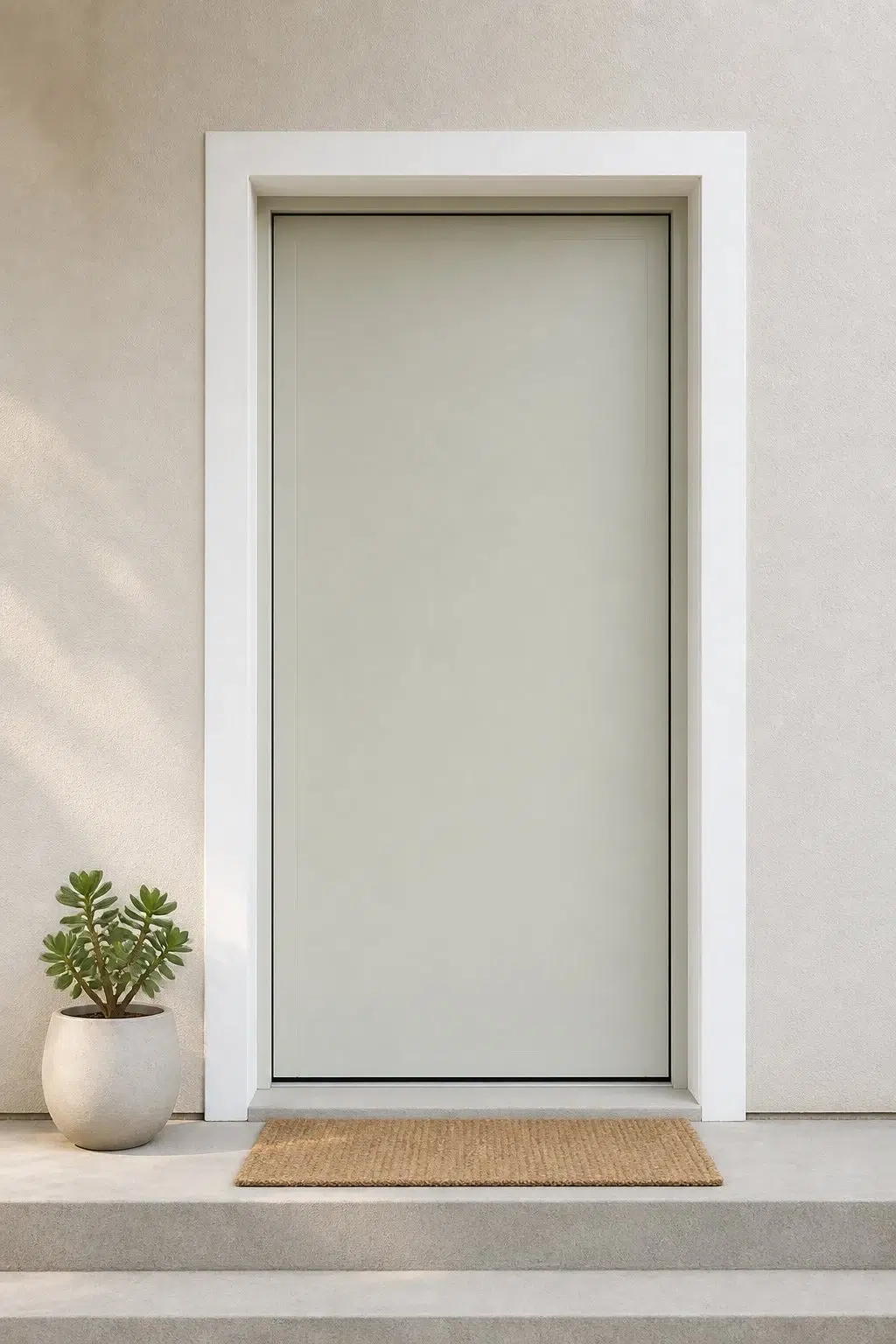 minimalist front door featuring Create by Sherwin-Williams