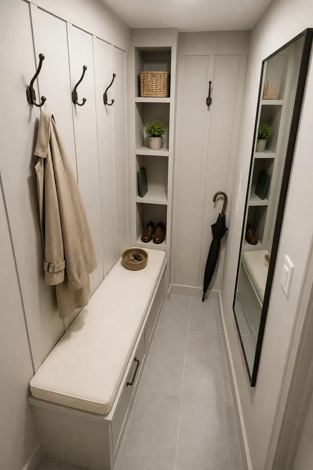 Create paint in a small mudroom