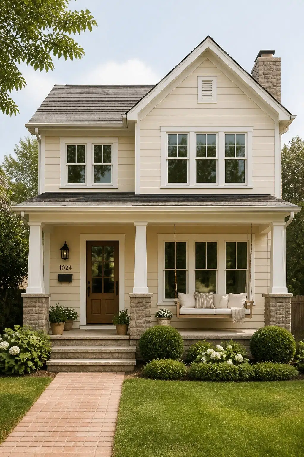 Creme color — transitional house inspiration