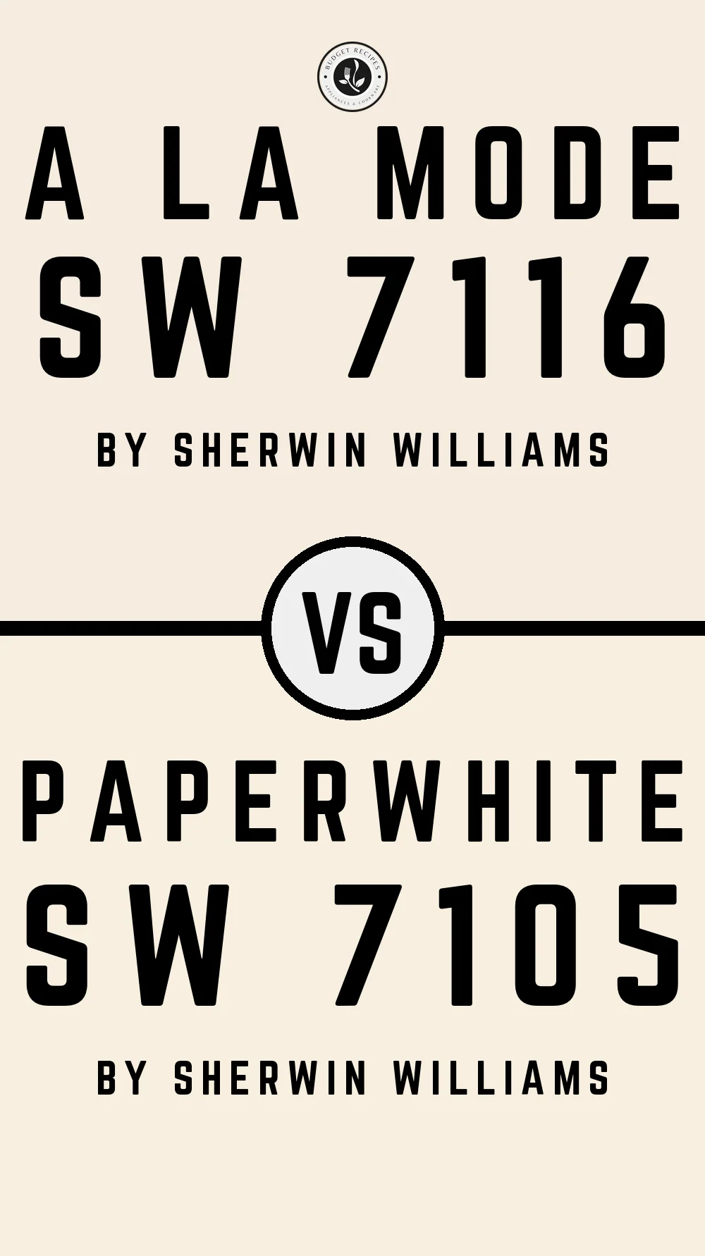 A La Mode SW 7116 vs Paperwhite SW 7105