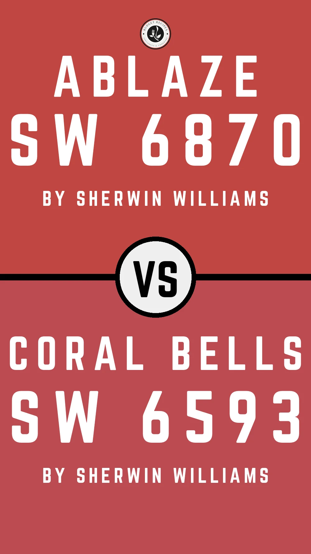 Ablaze SW 6870 vs Coral Bells SW 6593