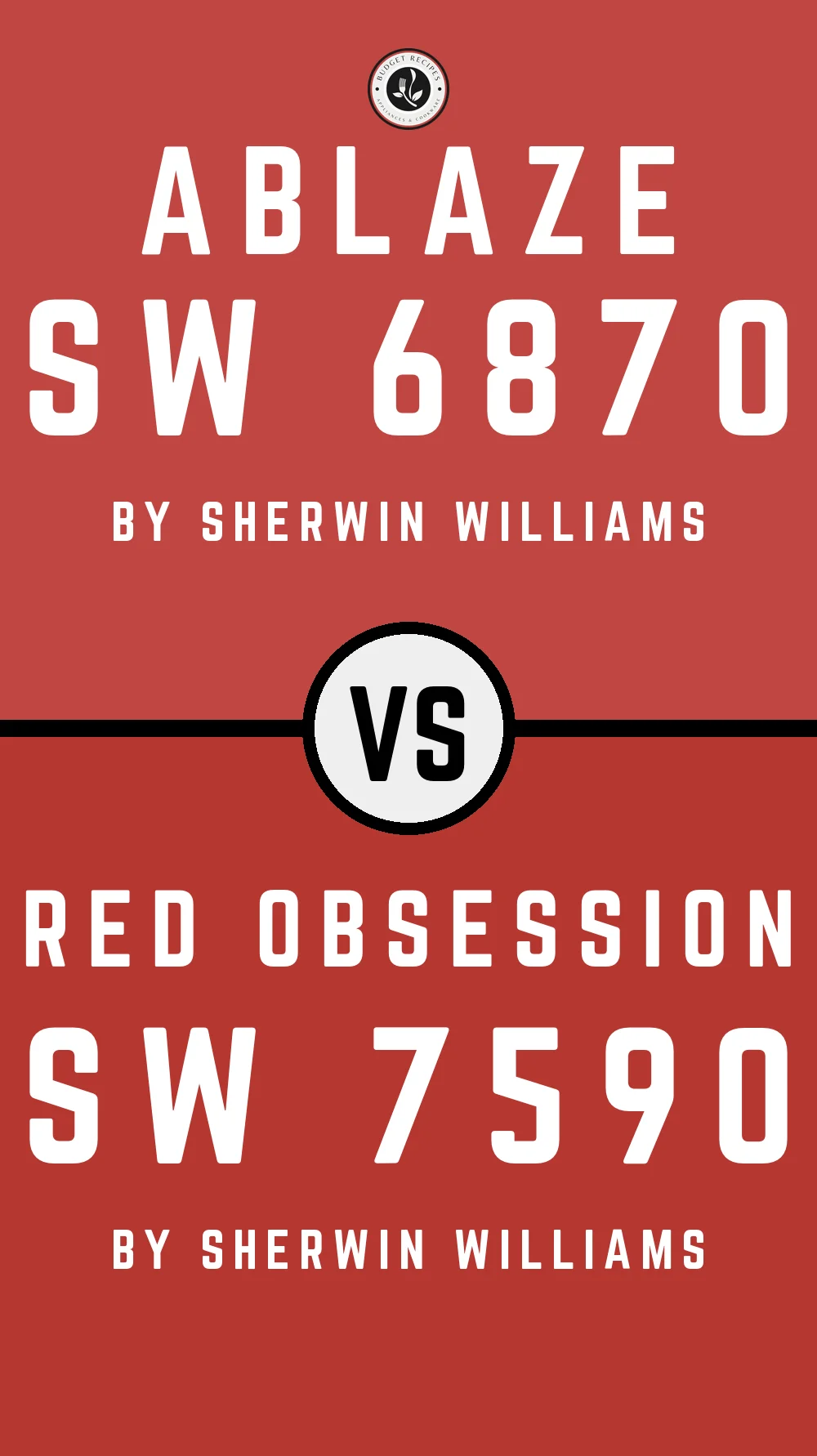 Ablaze SW 6870 vs Red Obsession SW 7590