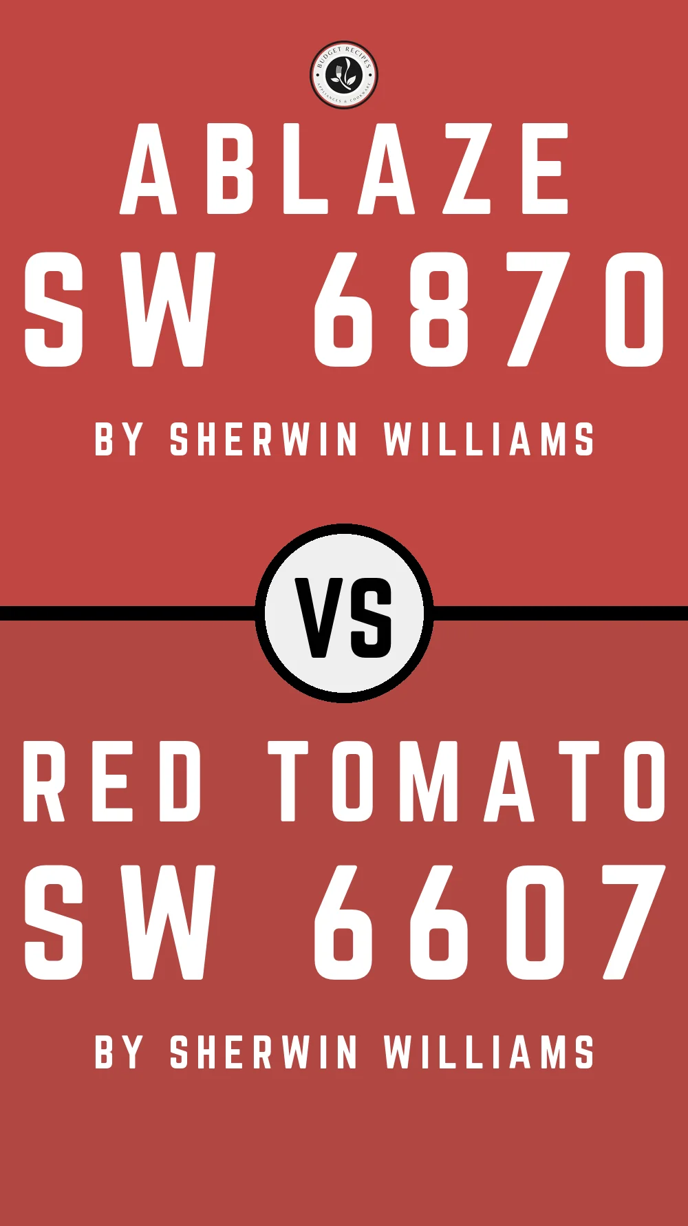 Ablaze SW 6870 vs Red Tomato SW 6607