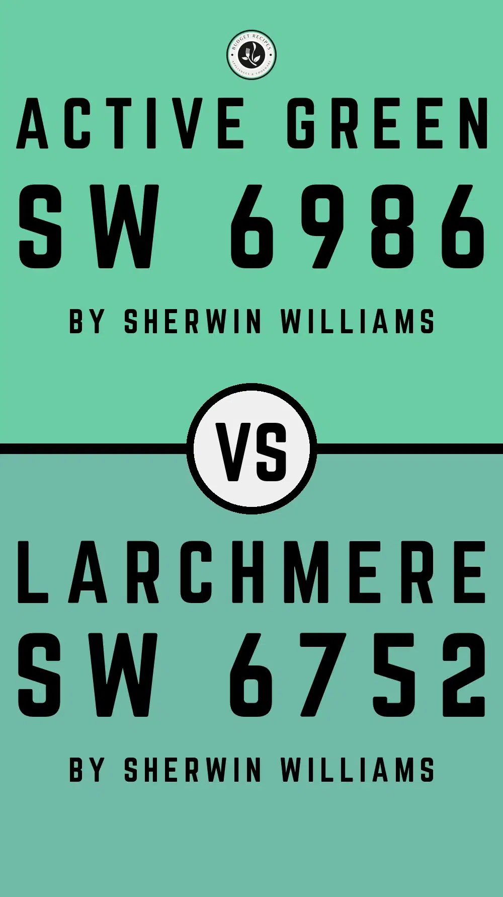 Active Green SW 6986 vs Larchmere SW 6752