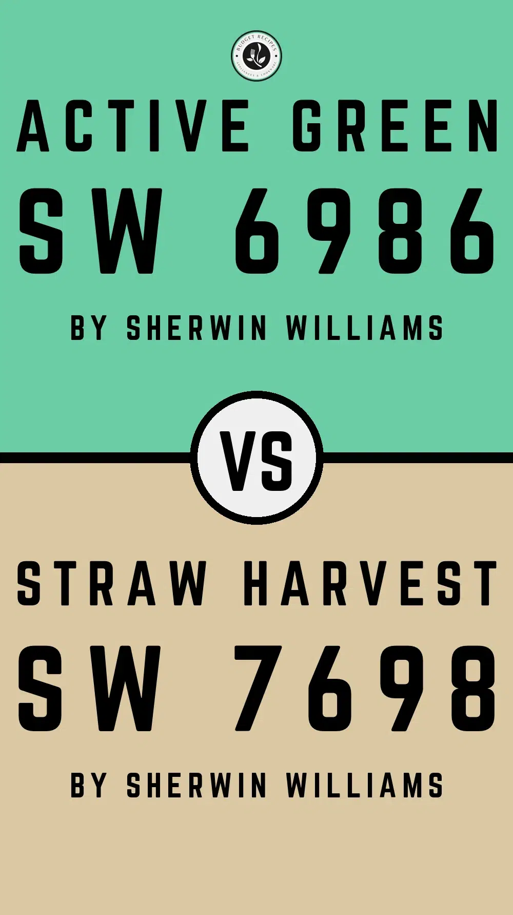 Active Green SW 6986 vs Straw Harvest SW 7698