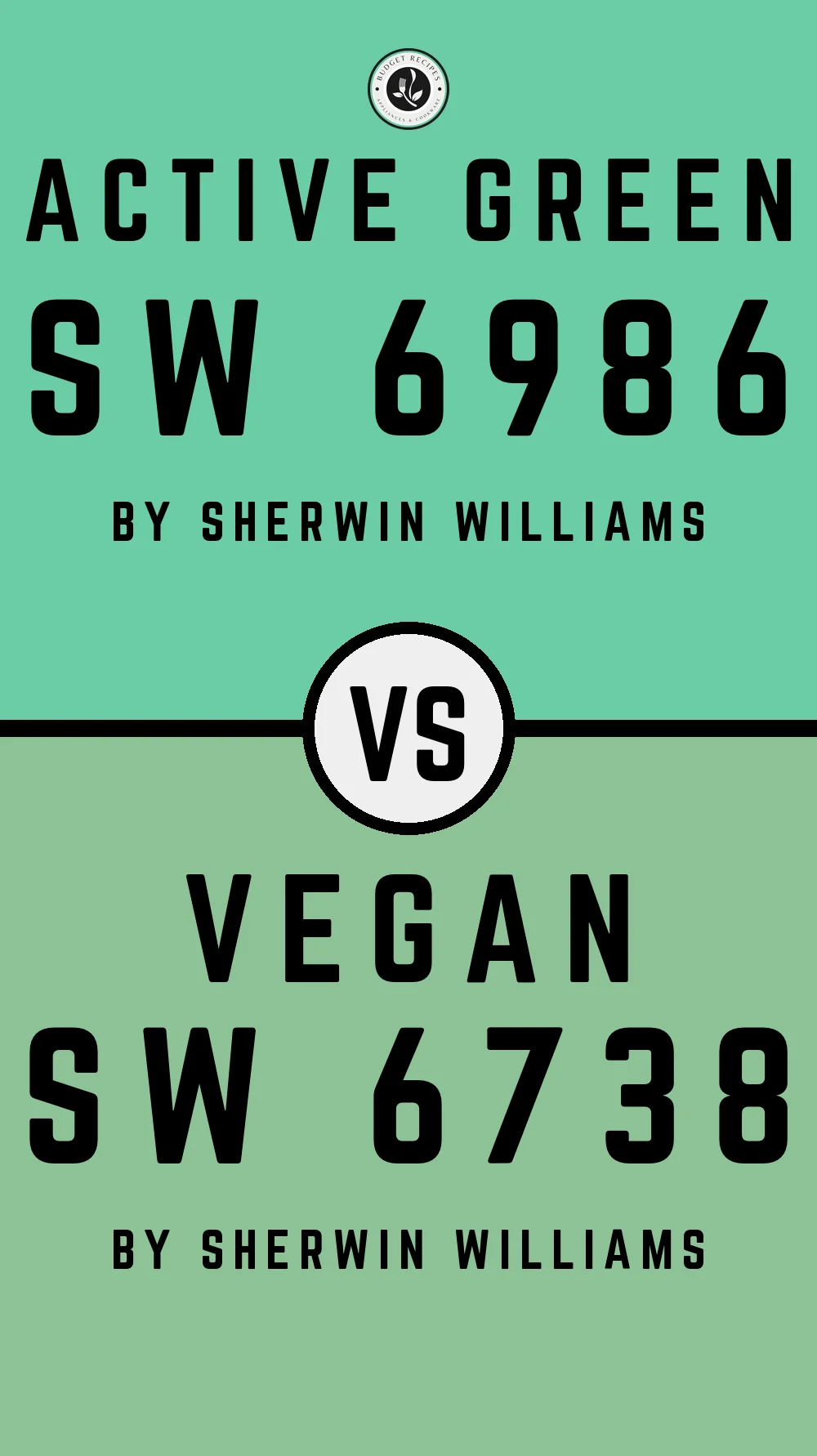Active Green SW 6986 vs Vegan SW 6738