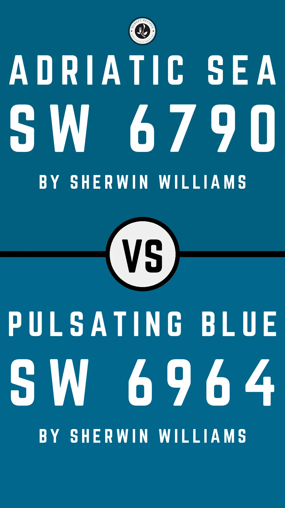 Adriatic Sea SW 6790 vs Pulsating Blue SW 6964