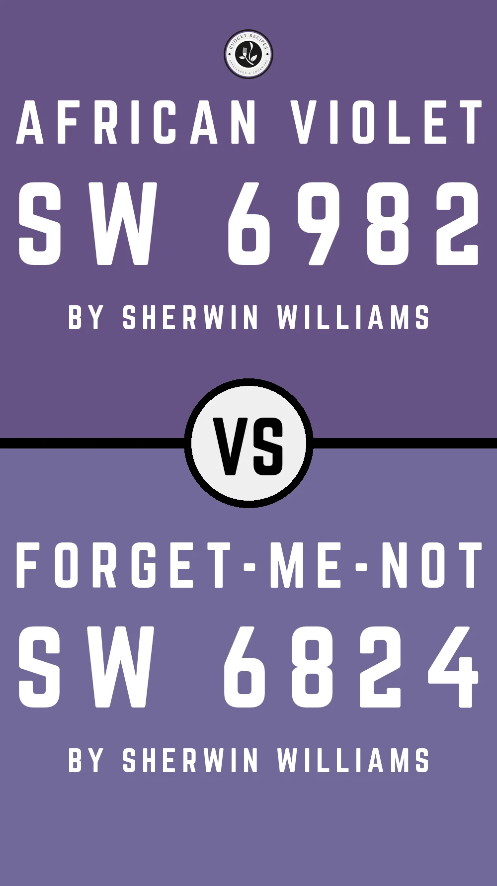 African Violet SW 6982 vs Forget-Me-Not SW 6824