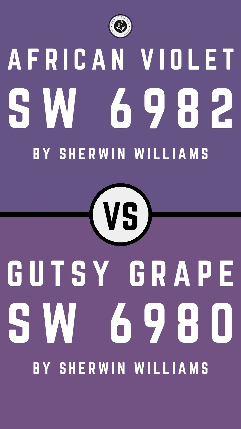 African Violet SW 6982 vs Gutsy Grape SW 6980