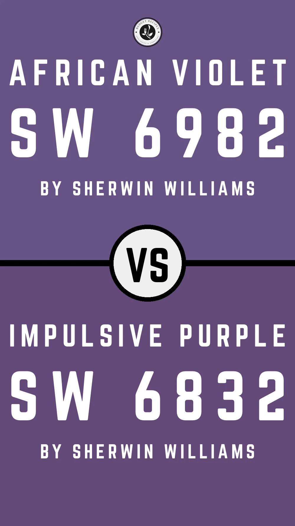 African Violet SW 6982 vs Impulsive Purple SW 6832