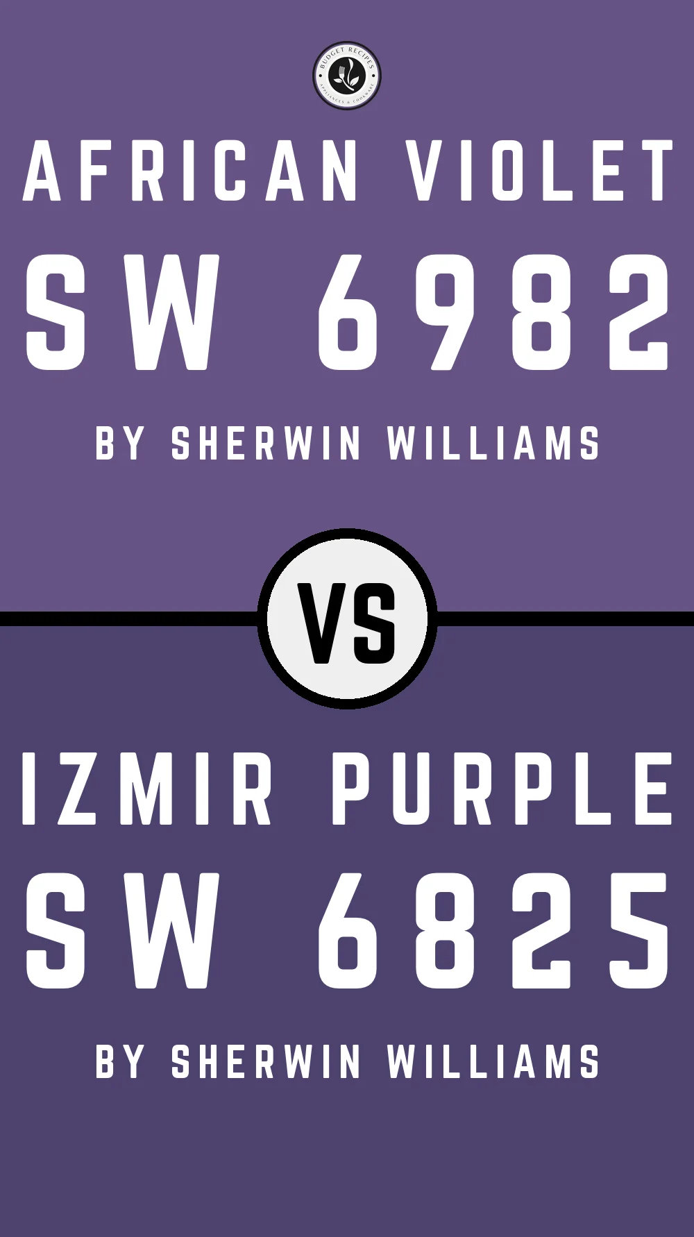 African Violet SW 6982 vs Izmir Purple SW 6825