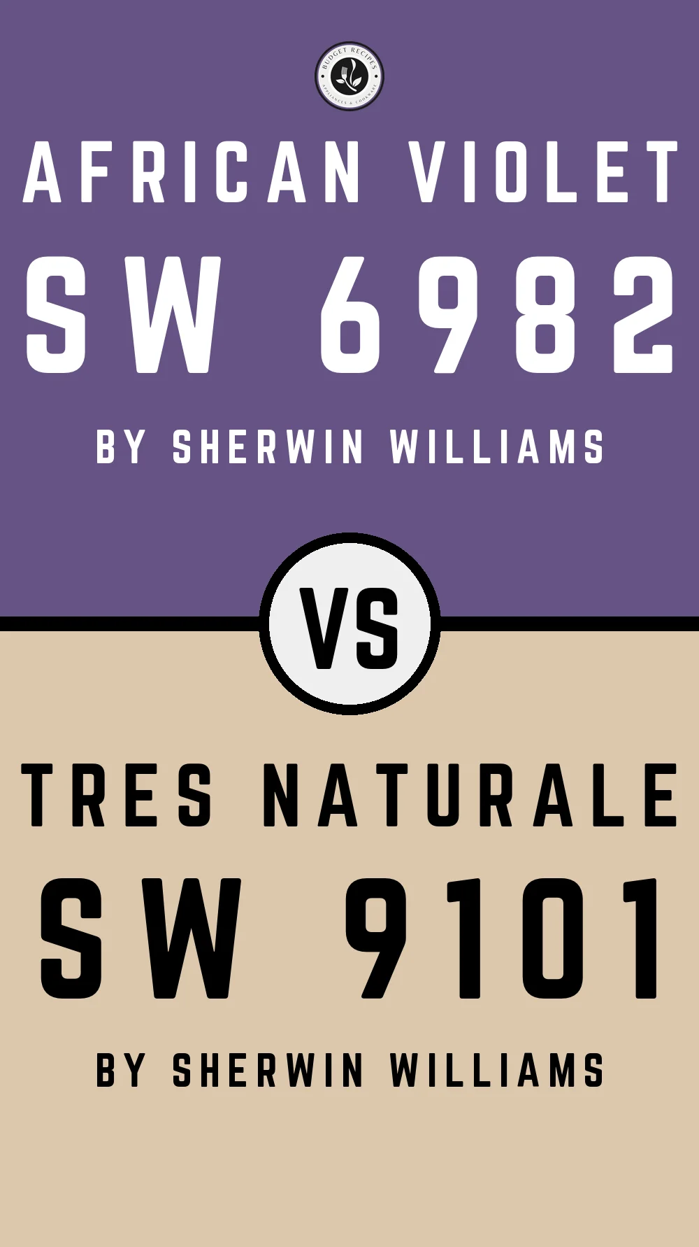 African Violet SW 6982 vs Tres Naturale SW 9101