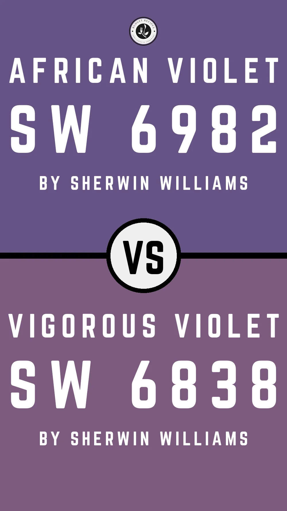 African Violet SW 6982 vs Vigorous Violet SW 6838