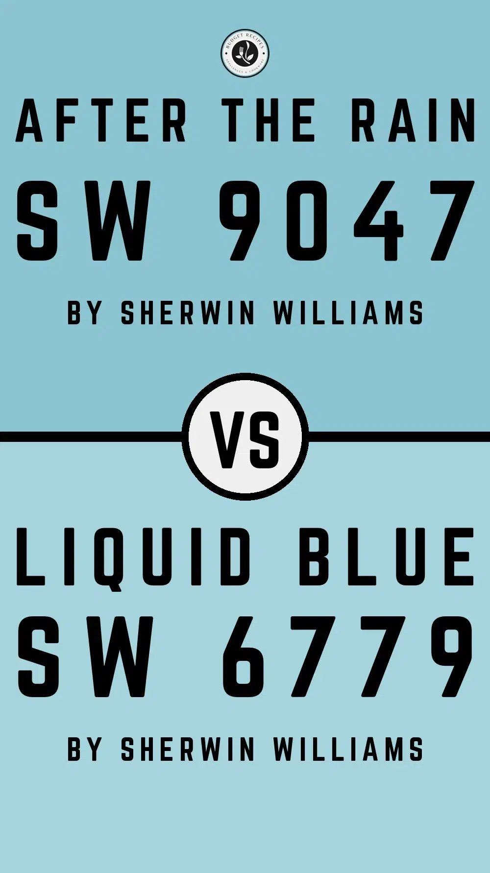After the Rain SW 9047 vs Liquid Blue SW 6779