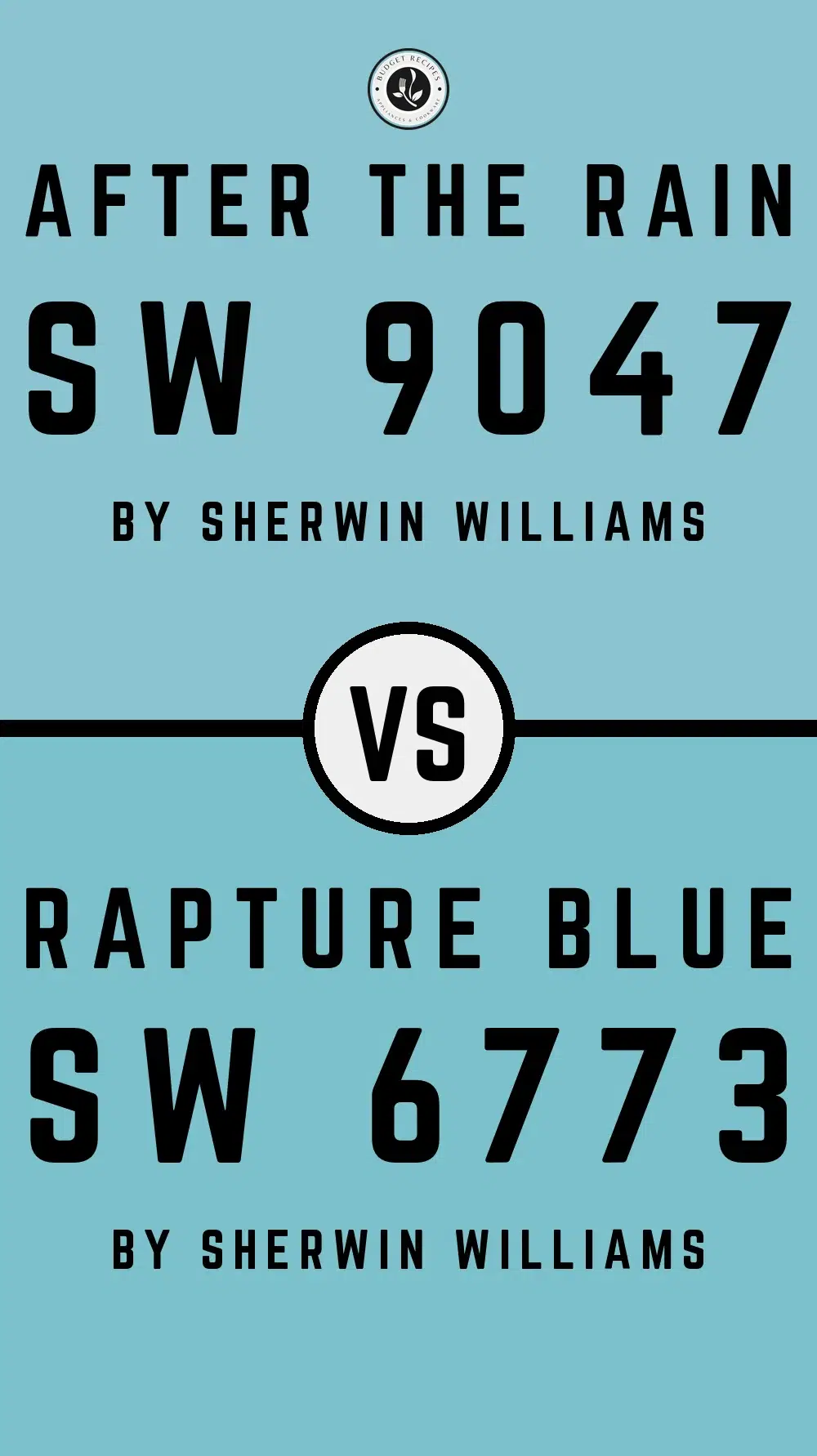 After the Rain SW 9047 vs Rapture Blue SW 6773