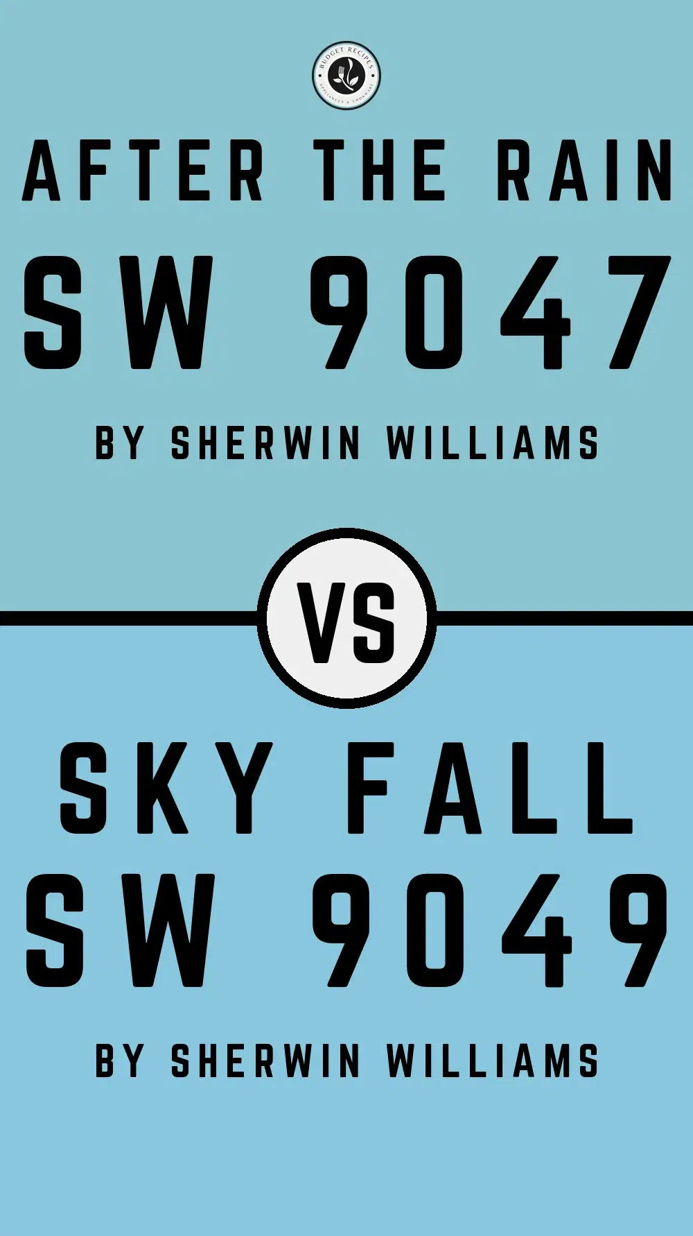 After the Rain SW 9047 vs Sky Fall SW 9049