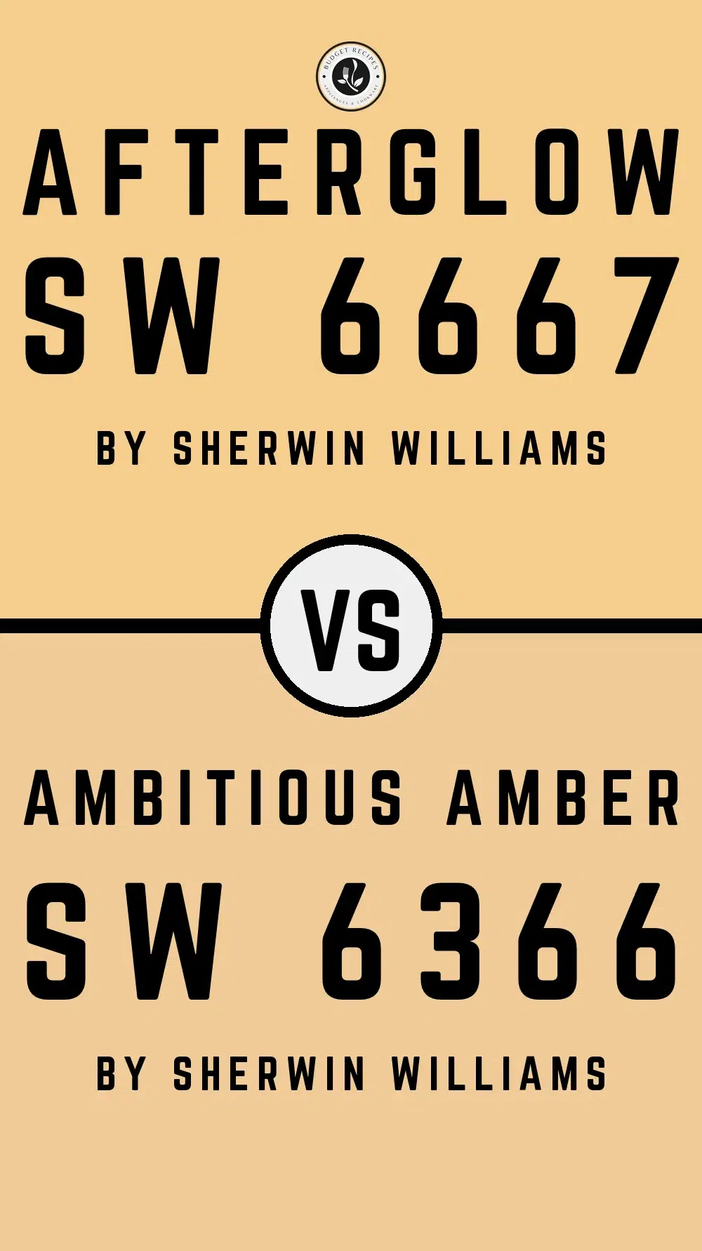 Afterglow SW 6667 vs Ambitious Amber SW 6366