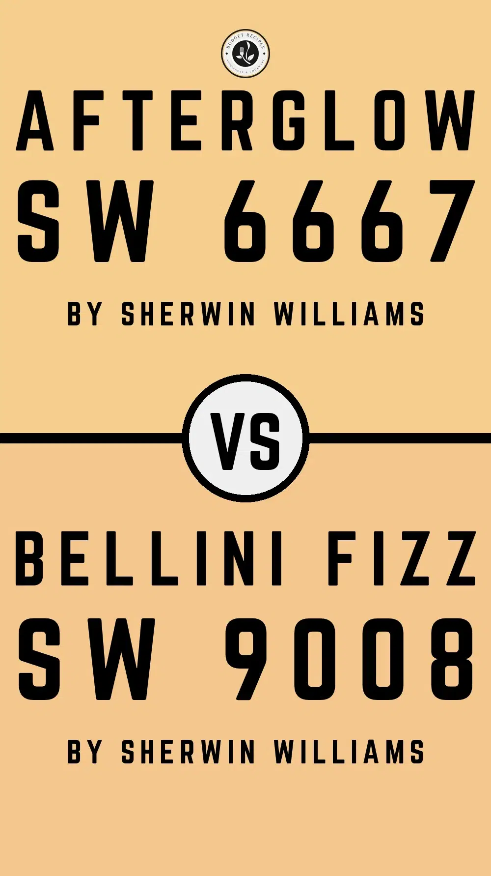 Afterglow SW 6667 vs Bellini Fizz SW 9008