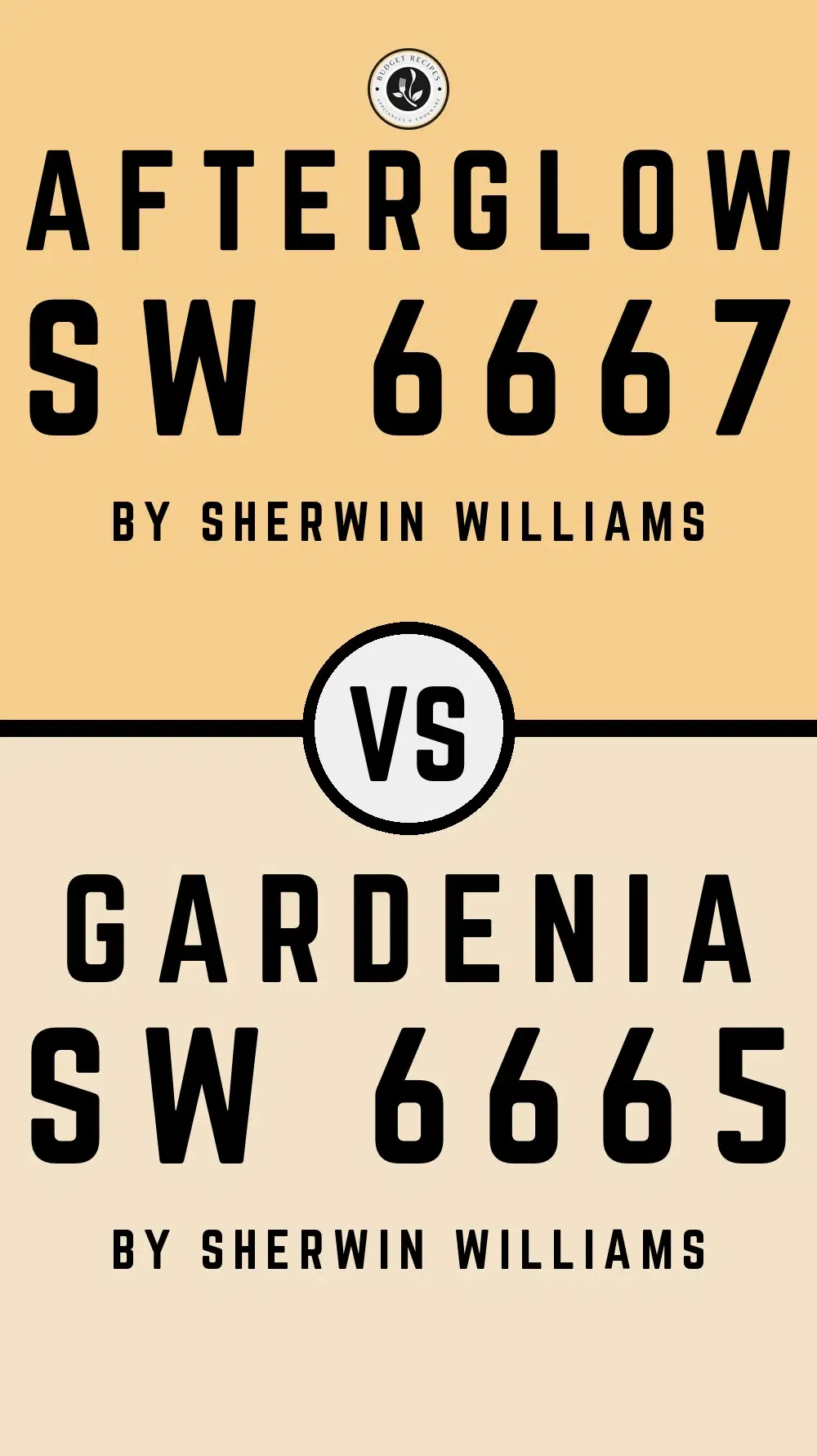 Afterglow SW 6667 vs Gardenia SW 6665