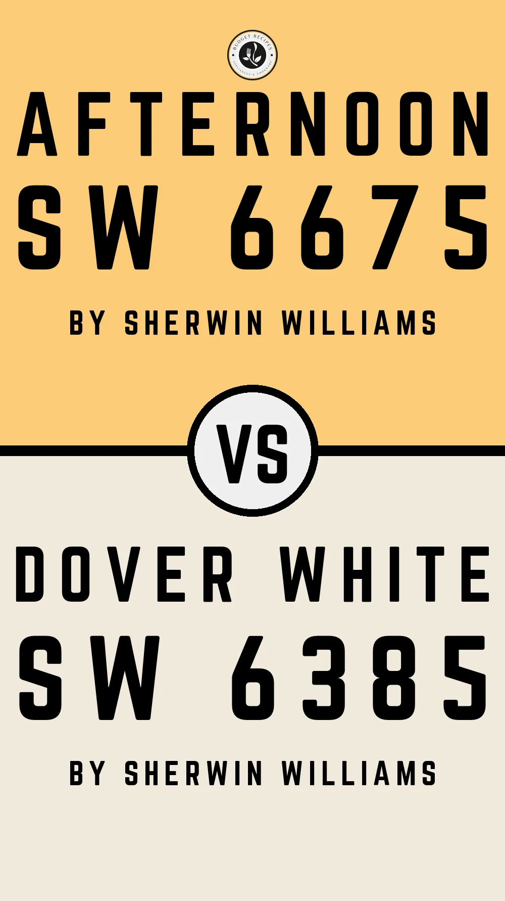 Afternoon SW 6675 vs Dover White SW 6385