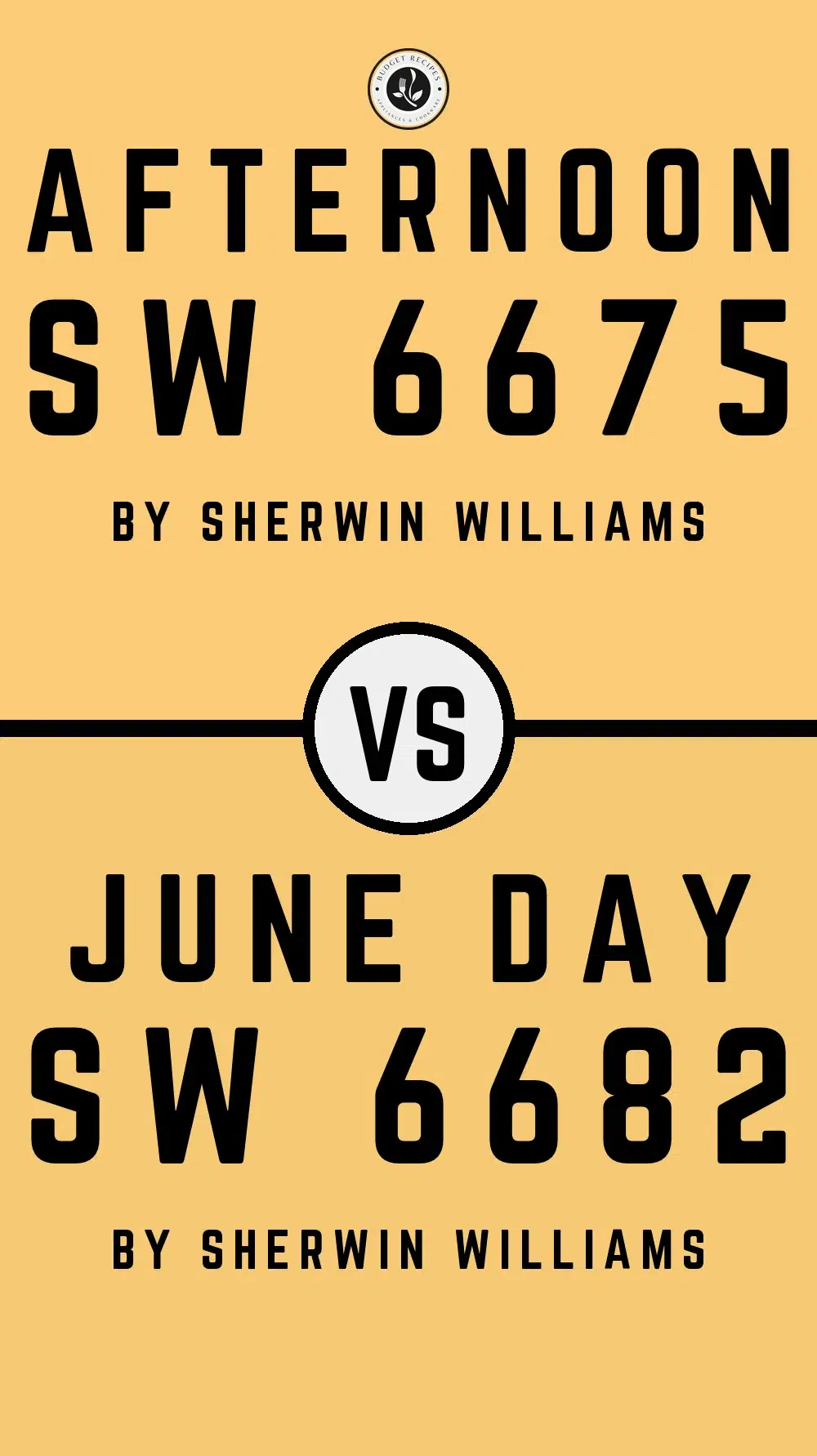 Afternoon SW 6675 vs June Day SW 6682
