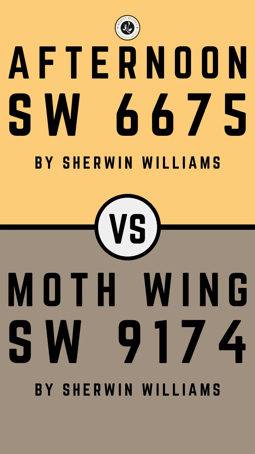 Afternoon SW 6675 vs Moth Wing SW 9174