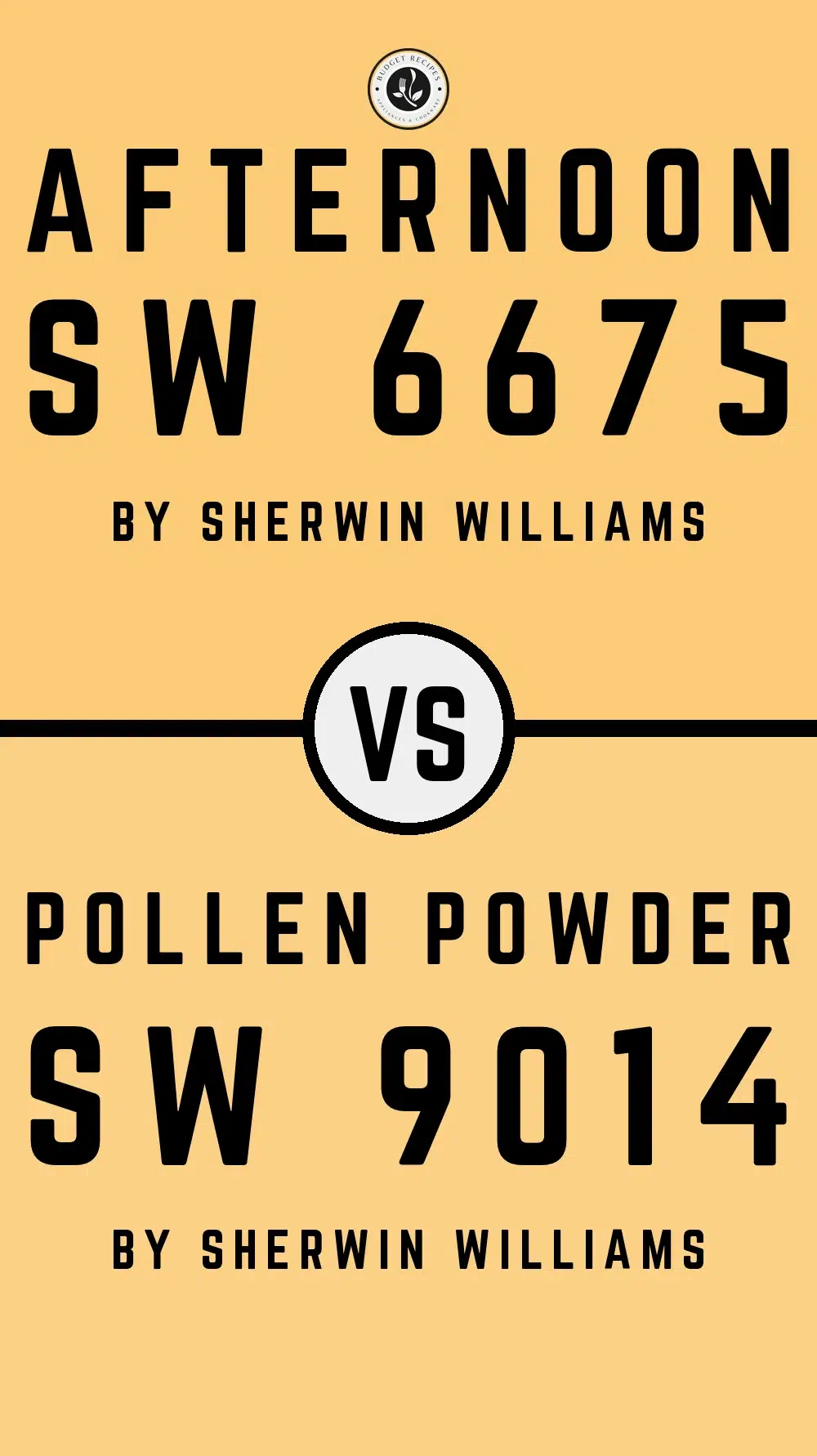 Afternoon SW 6675 vs Pollen Powder SW 9014