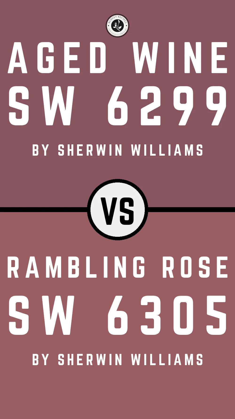 Aged Wine SW 6299 vs Rambling Rose SW 6305